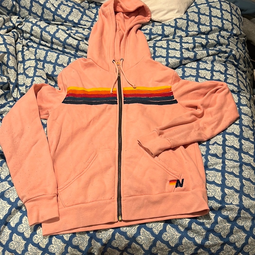 Aviator nation zip up hoodie